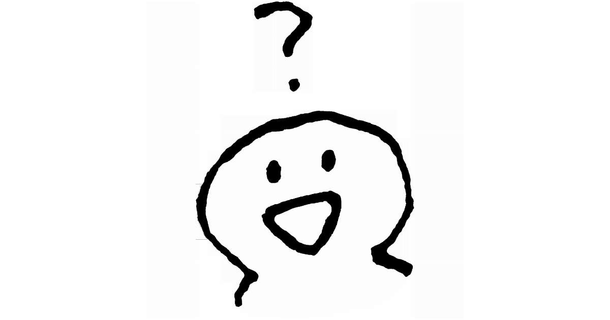 はてな？C（笑顔） | 【てがきですの！β】かわいい・ゆるい無料イラスト