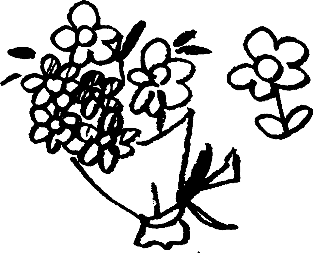 花束 bouquetのイラスト