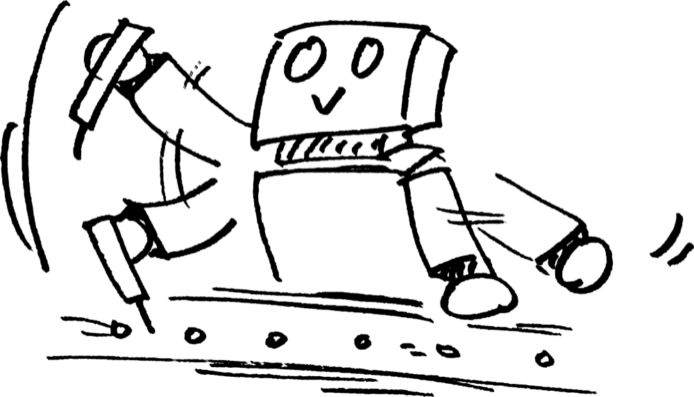 働き者ロボットのイラスト Robot てがきですのb かわいい ゆるい無料イラスト