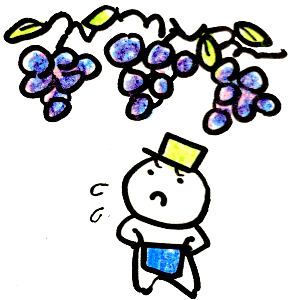 ぶどう農家 Grape farmerのイラスト Illustration