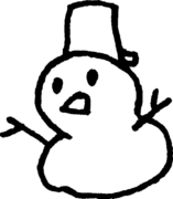 雪だるま Snowmanのイラスト