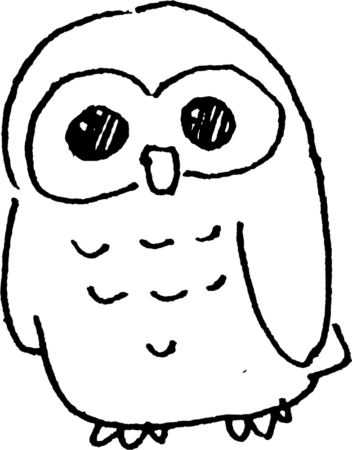 ふくろうowlのイラスト