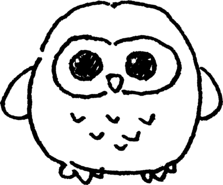 ふくろうowlのイラスト