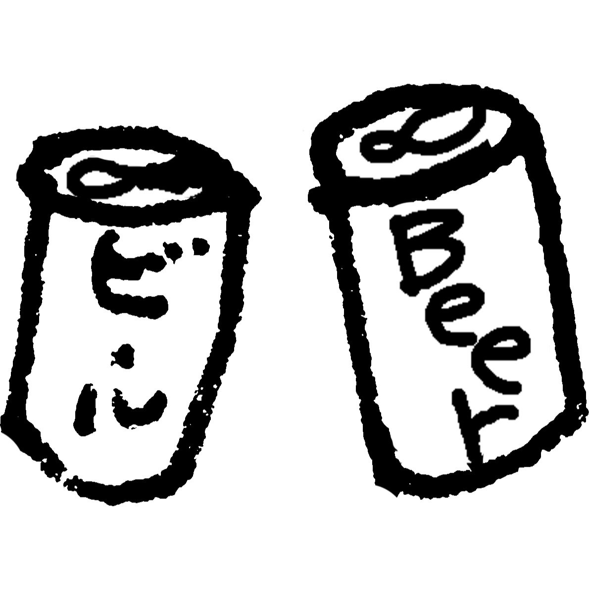 缶ビールのイラスト / Canned beer Illustration