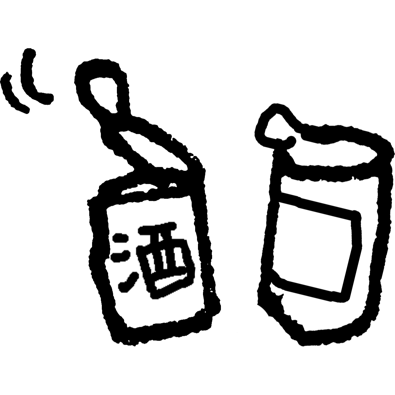 ワンカップ（酒）のイラスト / One cup (sake) Illustration