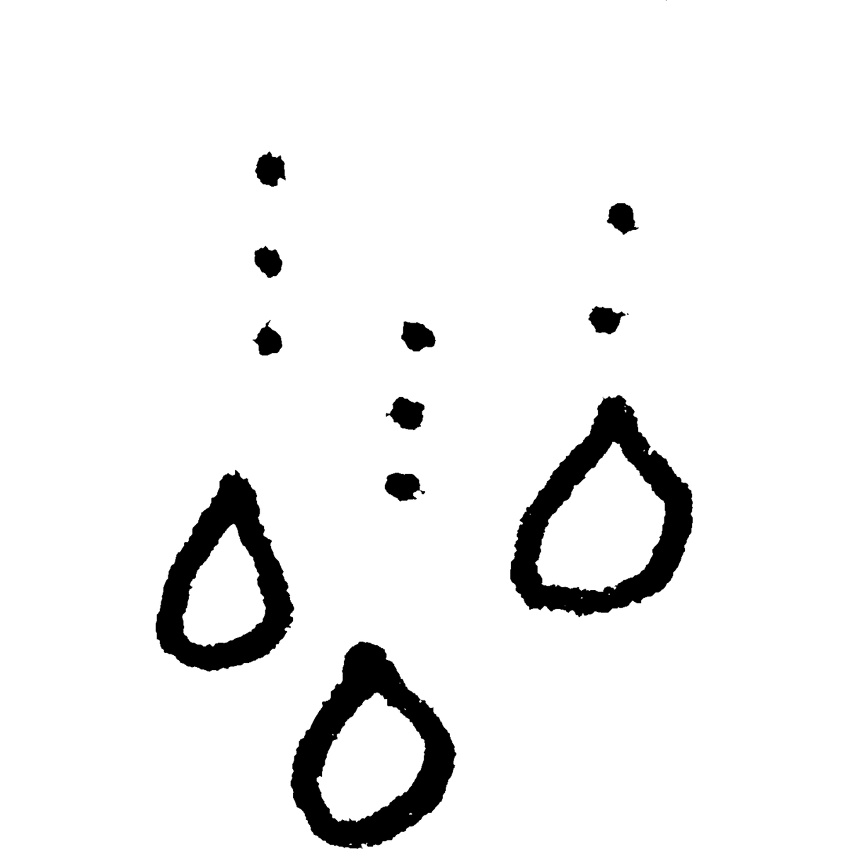 雨水・しずくCのイラスト / Rainwater / Drop C Illustration
