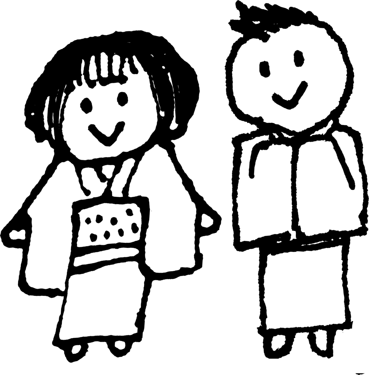 浴衣のカップルcのイラスト Couple In Yukata C てがきですのb かわいい ゆるい無料イラスト