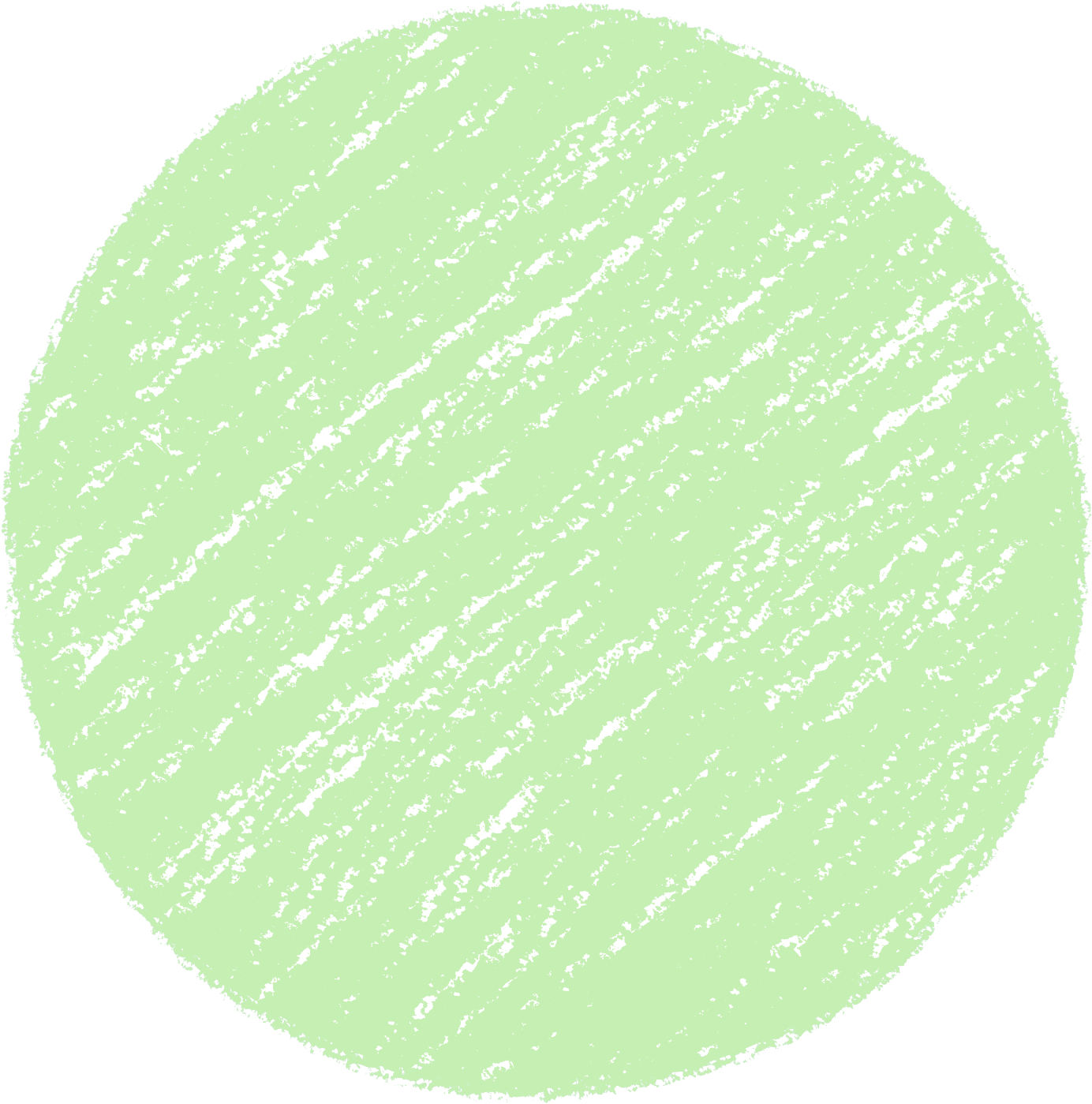 クレヨン塗り背景 緑色 新（グリーン）丸 パステル のイラスト sircle_green
