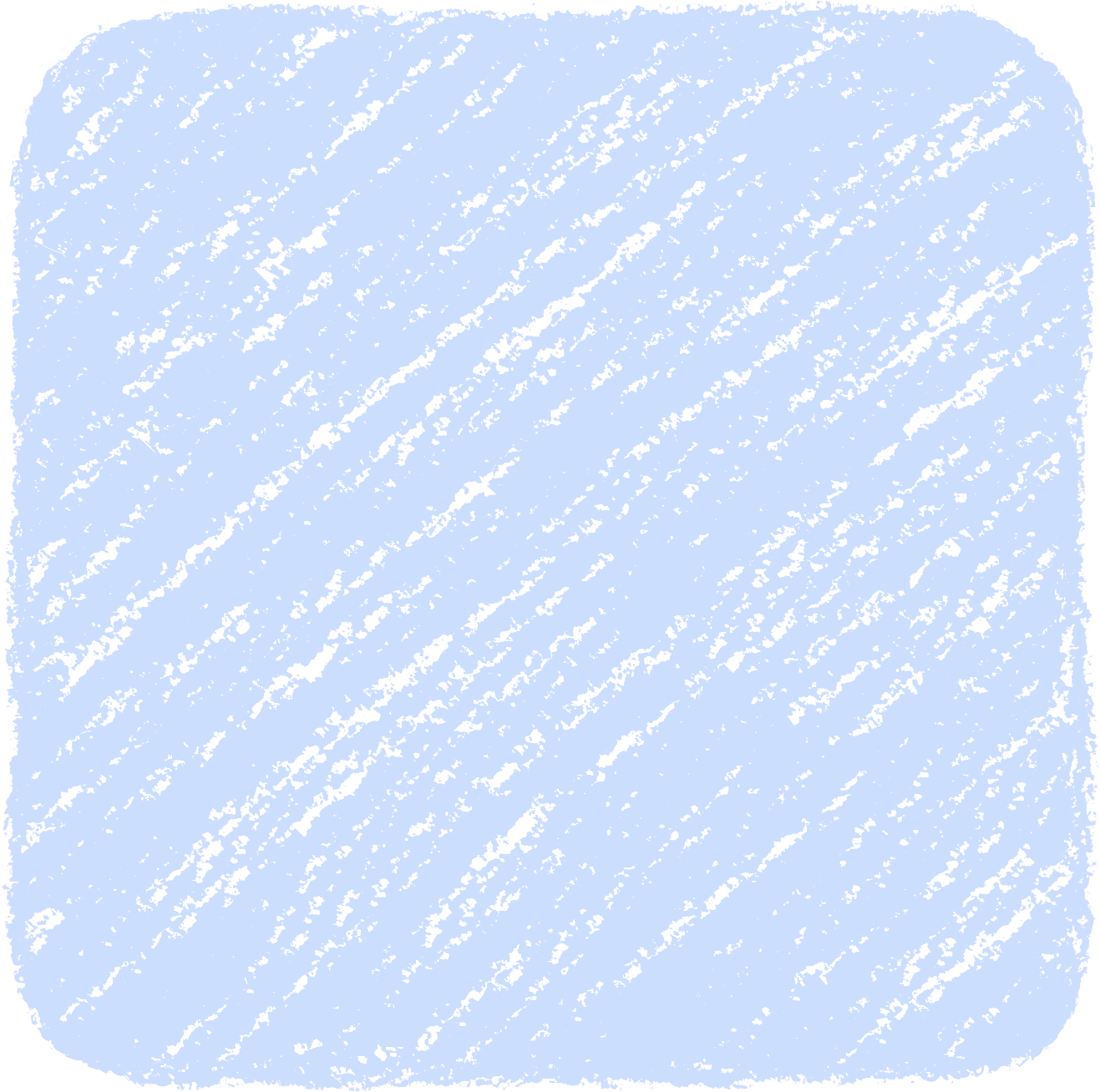 クレヨン塗り背景 パステル 青色 新（ブルー）四角のイラスト square_blue