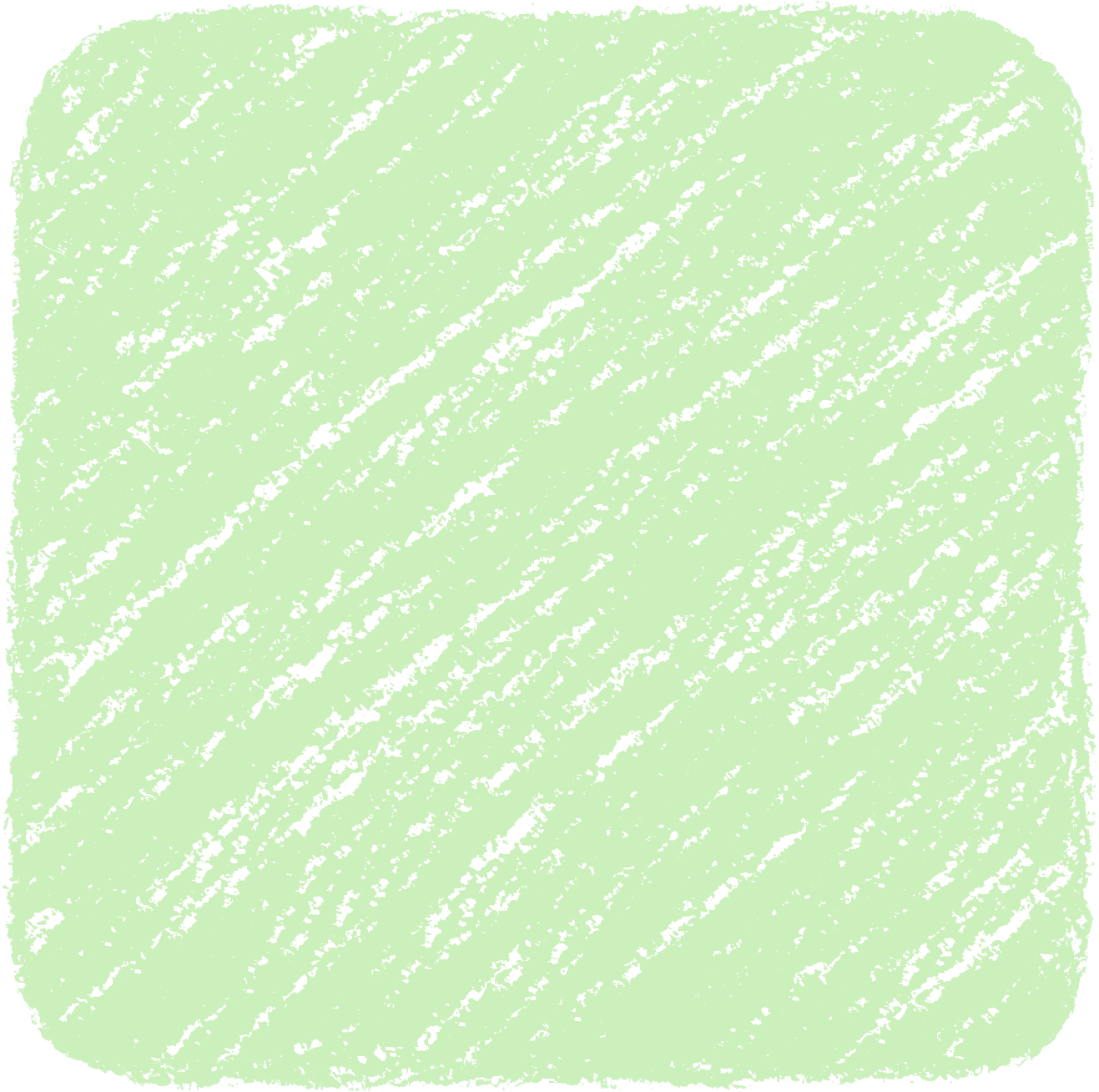 クレヨン塗り背景 パステル 緑色 新（グリーン）四角のイラスト square_green