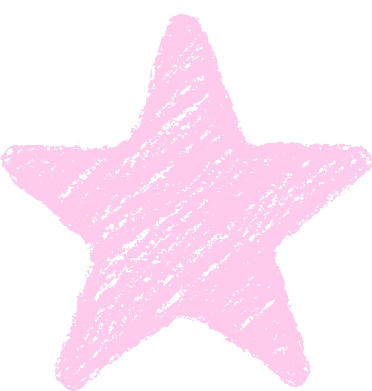 クレヨン塗り背景 パステル 桃色 新（ピンク）星のイラスト star_l_pink