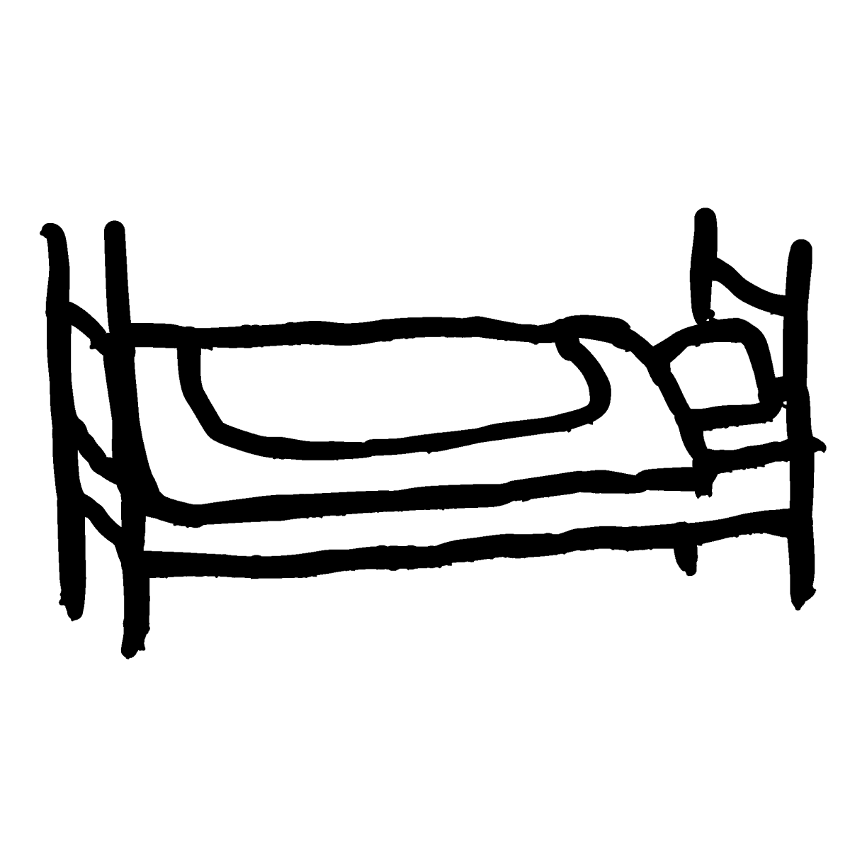 ベッドのイラスト / Bed Illustration