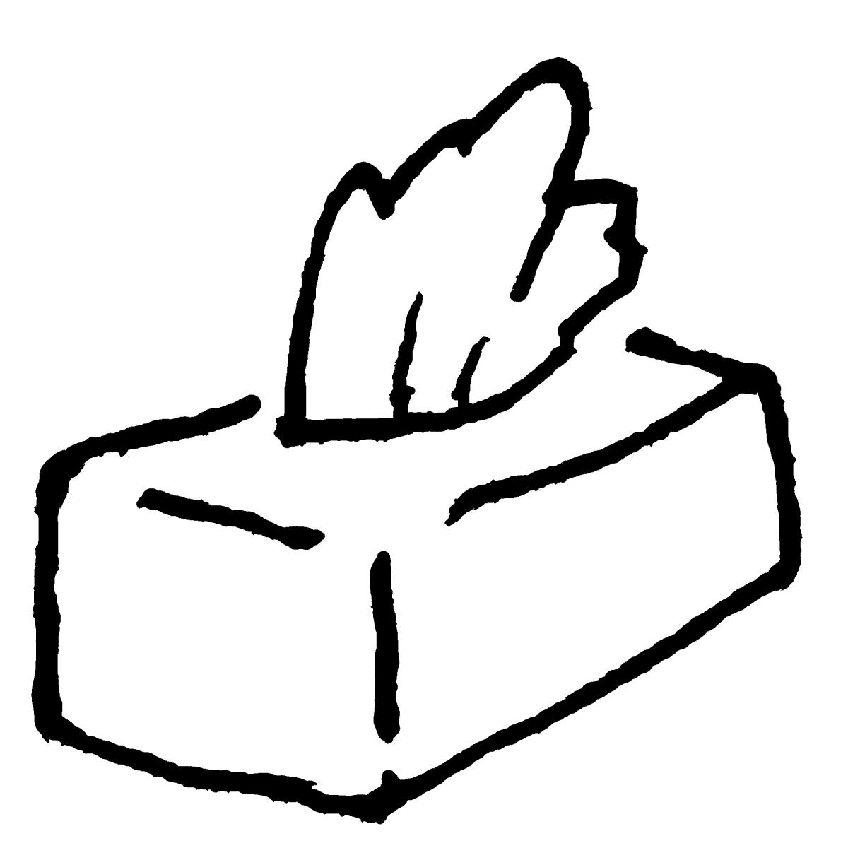 ボックスティッシュのイラスト / Box tissue Illustration