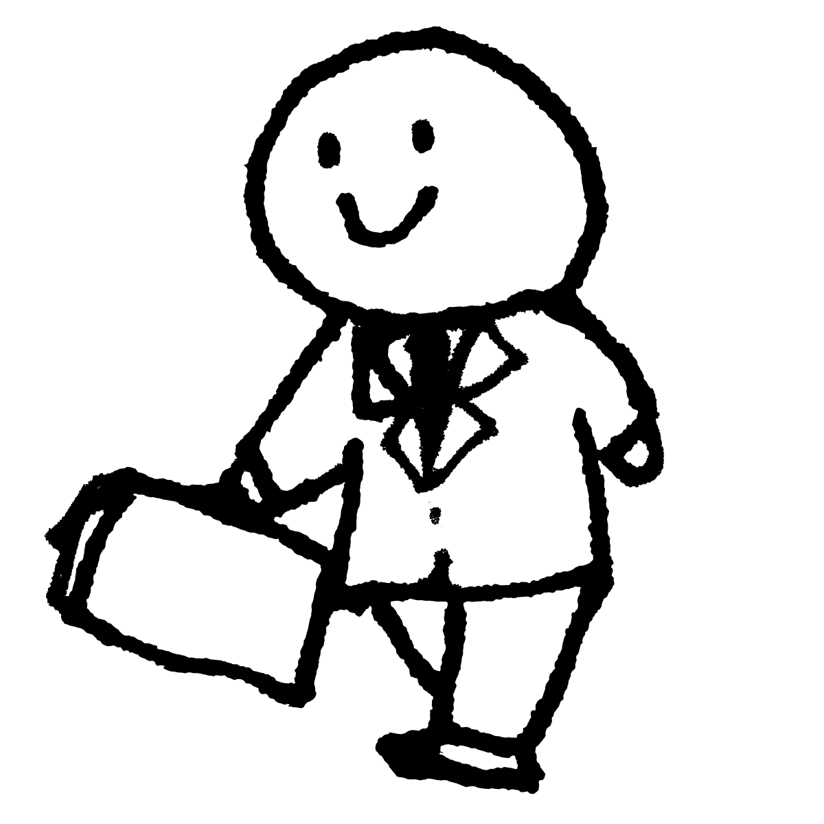 歩くサラリーマン1のイラスト / Walking salaryman 1 Illustration