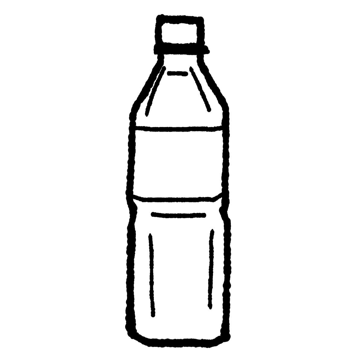 ペットボトル（小／四角型）のイラスト / Pet bottles (small/square) Illustration