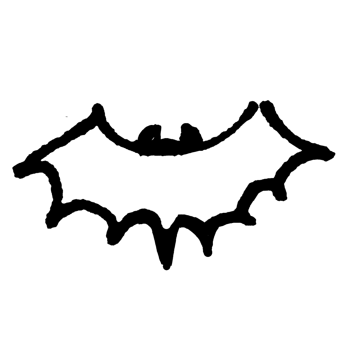 コウモリ 4種 のイラスト Bats 4 Types てがきですのb かわいい ゆるい無料イラスト
