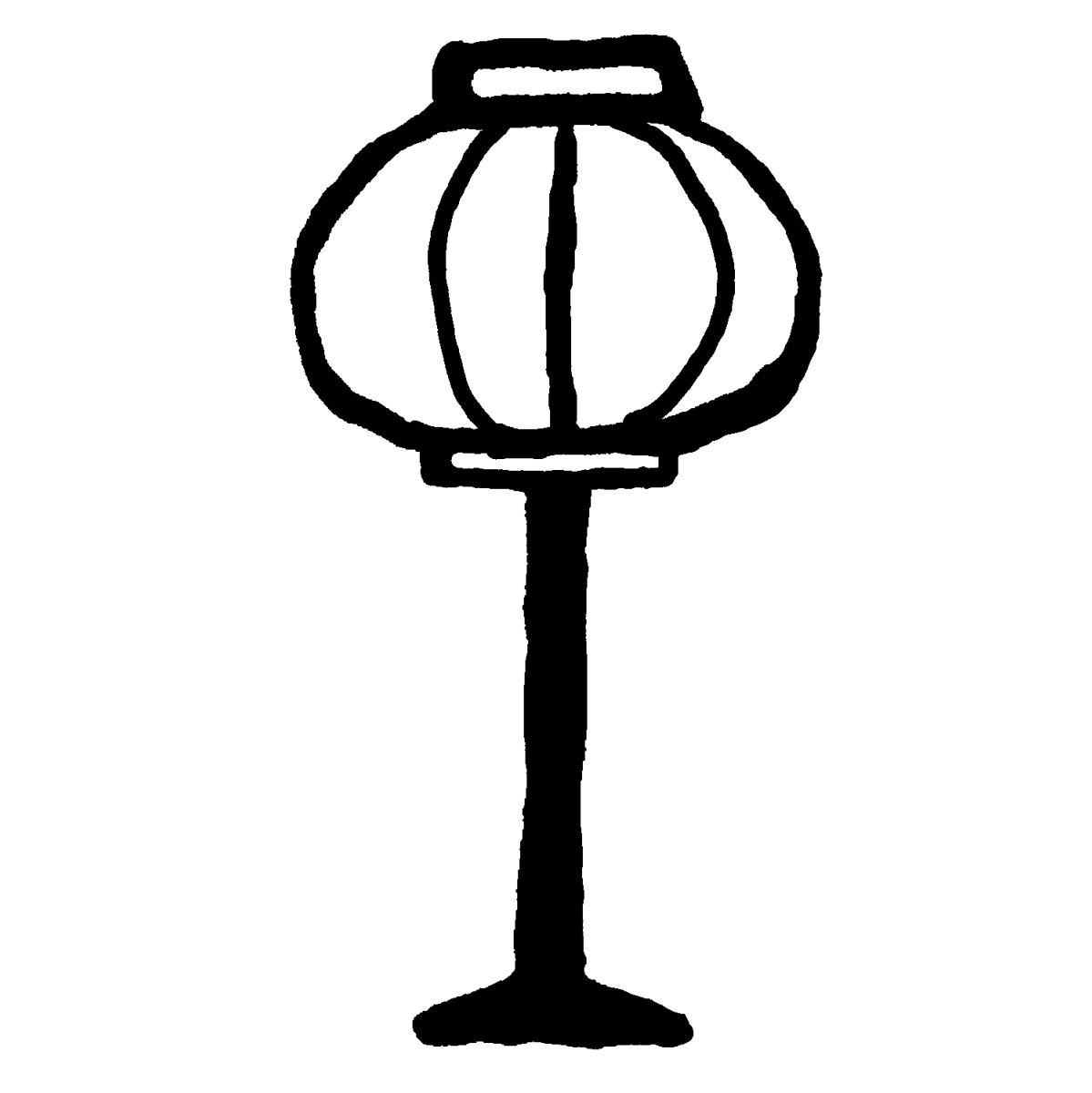 雪洞（ぼんぼり）のイラスト / paper-covered lamp or lantern Illustration