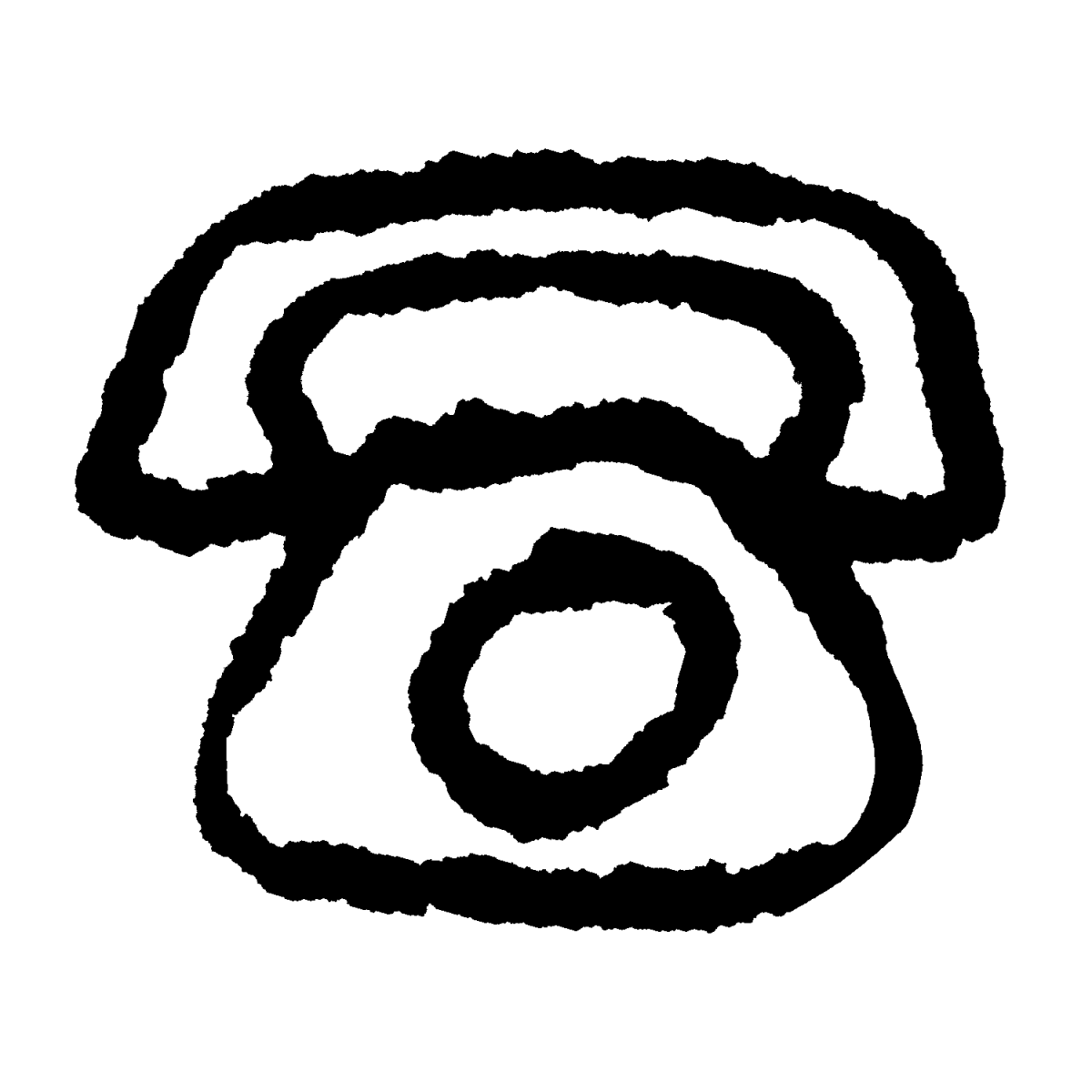 黒電話（2種）のイラスト / Black rotary-dial telephone (2 types) Illustration