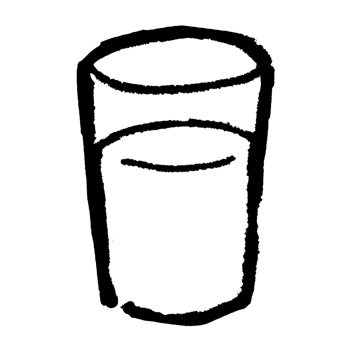 水の入ったコップのイラスト / Cup of water Illustration
