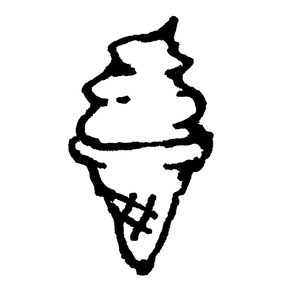 ソフトクリームのイラスト / Ice cream Illustration